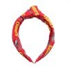 Gorgeous Knotted Bows Headband Clip Sport Team Women Headband Football Team logo Printed Pattern Headband Girl Hair Accessories