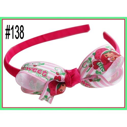 2.5-3'' New fashion Boutique Girl Headbands hair bow clips character girl headbands hard headbands135-180