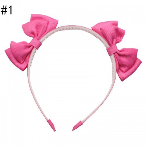 3'' girl headbands ribbon grosgrain hard headband  