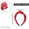 Spring Summer Paisley Knotted Headband Fashionable Retro Cross Knotted Hair Hoop for Girls Women Hair Accessories