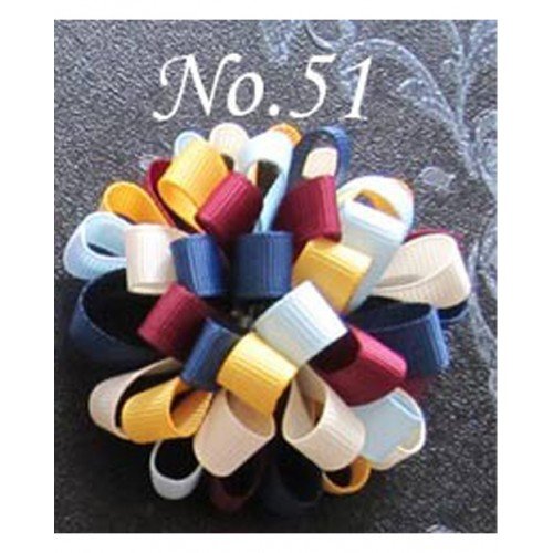  2.5'' round loopy Hair clips for toddle girl accessories51-96