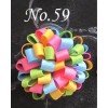 2.5'' round loopy Hair clips for toddle girl accessories51-96 2.5'' round loopy Hair clips for toddle girl accessories51-96