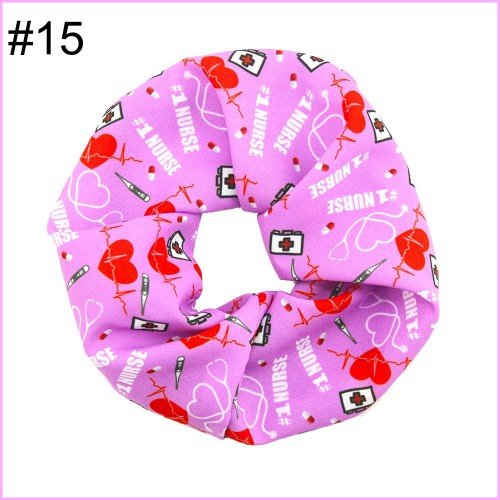 big inspired hair scrunchies girl elastic hairbands  Women Printed Scrunchie butterfly unicorn 4th of july 1-50
