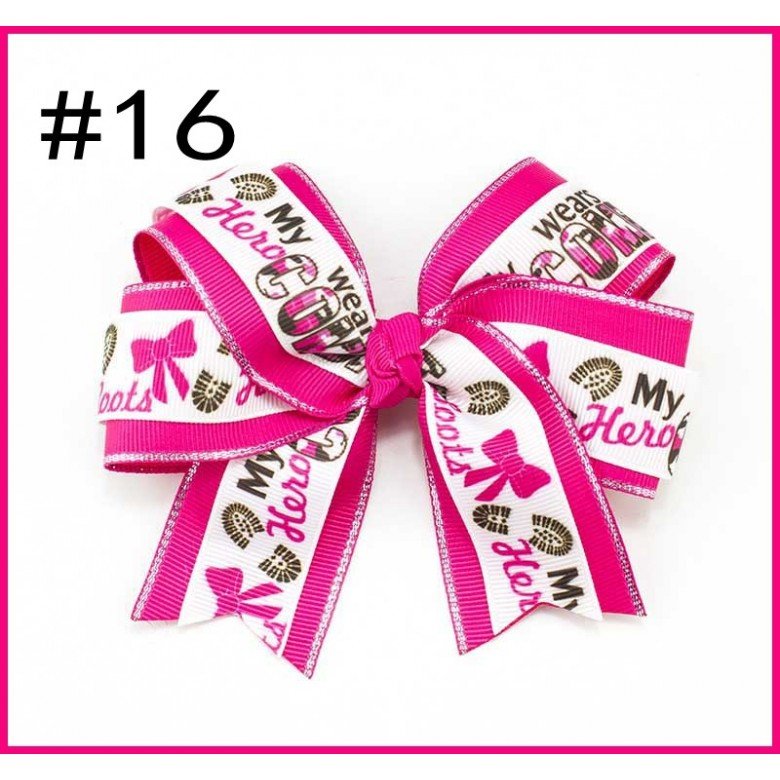 4.5'' character Cheer Hair Accessories Bow 4.5'' character Cheer Hair Accessories Bow