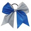 7.5" Bling Sparkly Glitter two tone cheerleading Bows 7.5" Bling Sparkly Glitter two tone cheerleading Bows