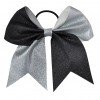 7.5" Bling Sparkly Glitter two tone cheerleading Bows 7.5" Bling Sparkly Glitter two tone cheerleading Bows