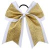7" Large Glitter Cheer Hair Bows Ponytail Holder Elastic Band Handmade 7" Large Glitter Cheer Hair Bows Ponytail Holder Elastic Band Handmade