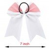 7" Large Glitter Cheer Hair Bows Ponytail Holder Elastic Band Handmade 7" Large Glitter Cheer Hair Bows Ponytail Holder Elastic Band Handmade