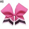 6-7'' Glitter School Cheer Bow softball hairbow team cheer hair ties 6-7'' Glitter School Cheer Bow softball hairbow team cheer hair ties