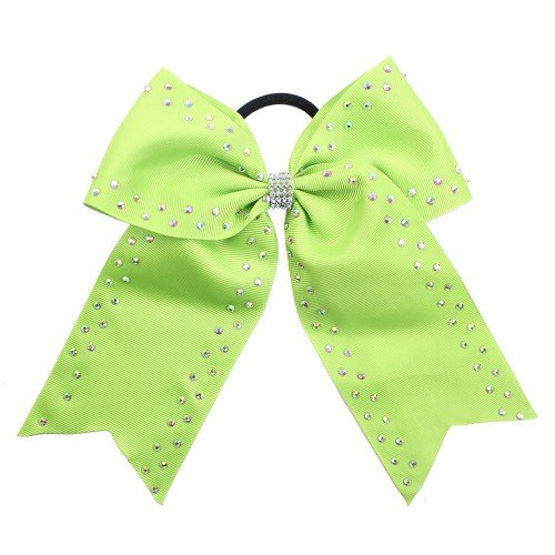 Rhinestone Cheer Bow with Hair Clip for Girls