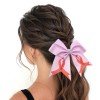 Breast Cancer Awareness Glitter Hair Bows