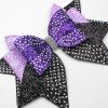 9''competation Cheer Hair Bows for Girls Sport Cheerleading Glitter Star Bows Hair Tie