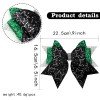 9''competation Cheer Hair Bows for Girls Sport Cheerleading Glitter Star Bows Hair Tie