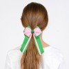  School Girls Solid Color Long Tail Sailor Hair Bow Clips Double Layered Uniform Hair Clips Kids Hair Bow Accessories