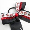 Soccer Game Cheer Glitter Ribbon Hair Bow Accessories