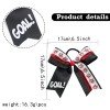 Soccer Game Cheer Glitter Ribbon Hair Bow Accessories