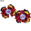 3.5inch PigTail Hair Bow SET cfootball college team NCAA 3.5inch PigTail Hair Bow SET cfootball college team NCAA