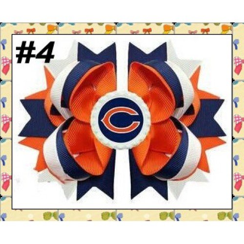 5inch  college  team stacked boutique bows 1-121