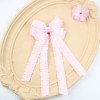 Elegant Solid Color Ruffle Ribbon Bowknot Shaped Hair Clips Elegant Solid Color Ruffle Ribbon Bowknot Shaped Hair Clips