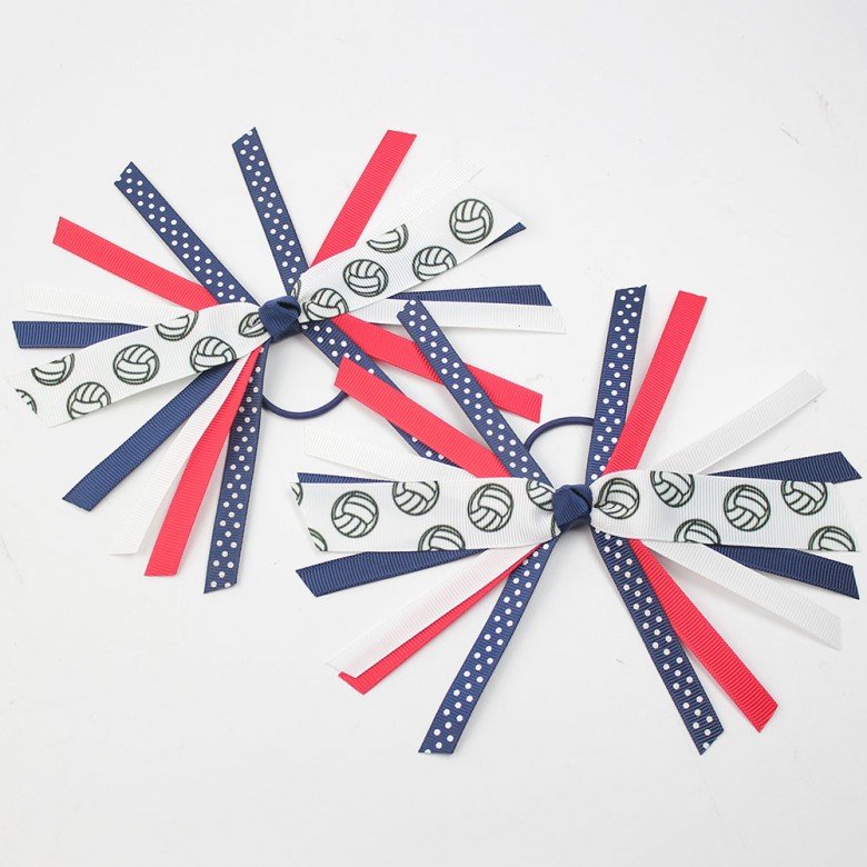 Game Day Hair Accessories,Long Streamers Ponytail Holders ,sport Cheer Bows Game Day Hair Accessories,Long Streamers Ponytail Holders ,sport Cheer Bows