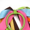 Sport Long Streamer Hair Tie Girls Colorful Dot Grosgrain Ribbon Hair Tie Kids School Ponytail Hair Accessories