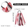 Softball Long Streamer Elastic Hair Tie Colorful Softball Long Tail Sailor Hair Tie Sport Cheer Ponytail Holder