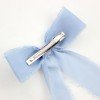 Girls Frayed Fringe Chiffon Silk Hair Bows Torn Raw Silk
