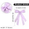 Solid Color Ruffled Tassel Long Tail Sailor Hair Bow Clip 